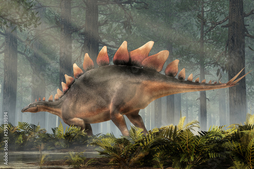 Fényképezés Stegosaurus, was a thyreophoran dinosaur