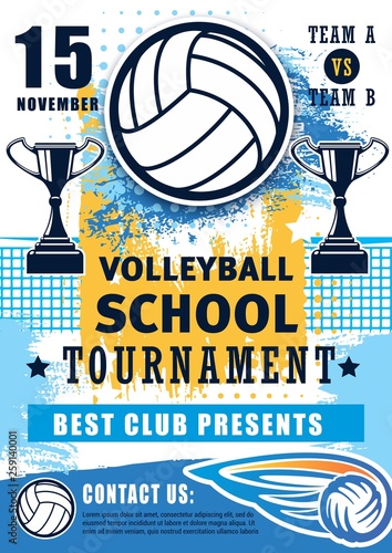 Volleyball school sport team league tournament