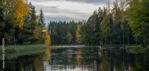 Fotografija Scenic view of a river in autumn