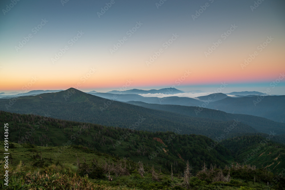 Obraz premium Summer of Akita Prefecture Hachimantai