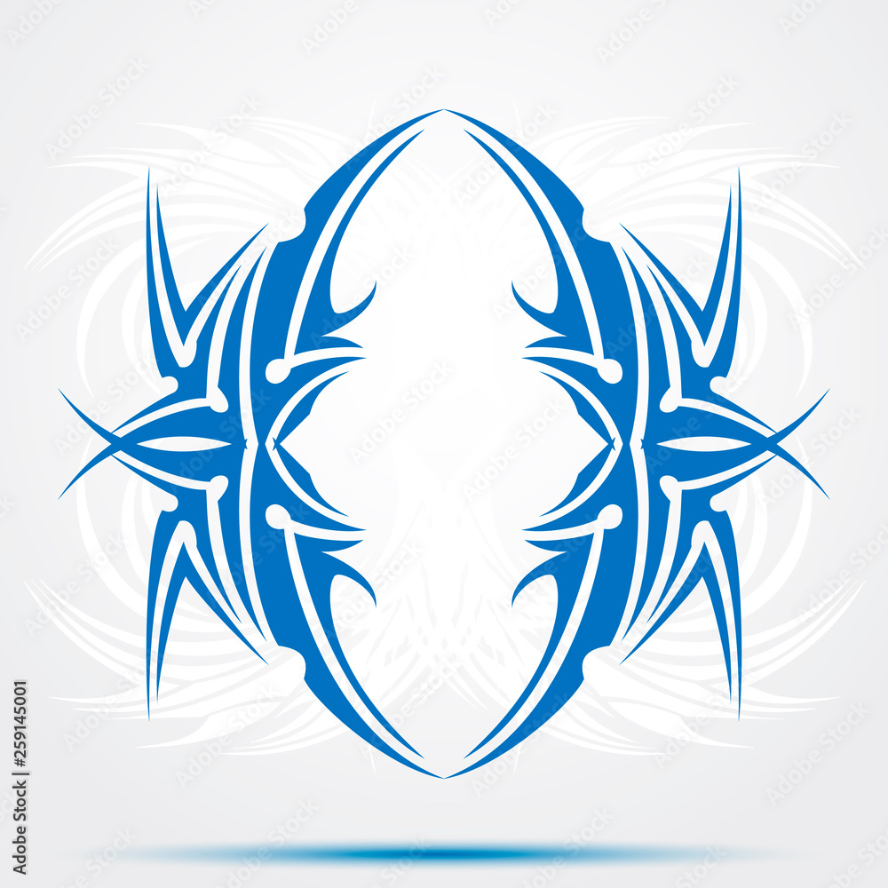 Blue celtic tattoo. Tribal for tattoo saloons. Blue celtic tattoo. Tribal for tattoo saloons.