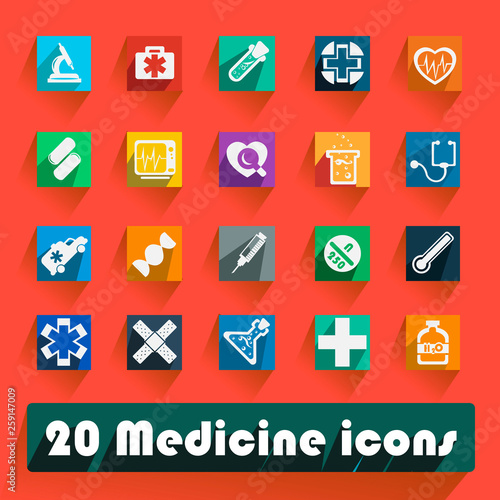 Modern flat icons vector