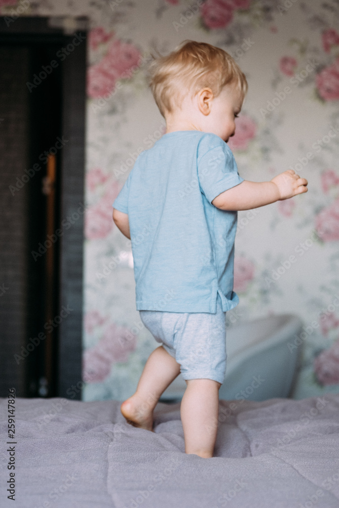 Fototapeta premium Concept of offended child. Baby backs