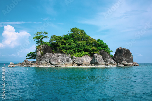 isolated desert island in the sea of ​​Thailand