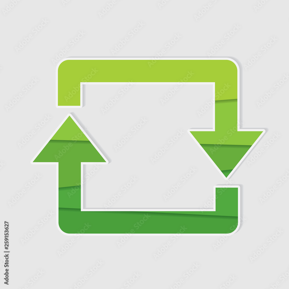 green recycle sign- vector illustration green recycle sign- vector illustration