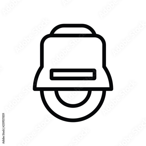 Balancing unicycle electric scooter icon