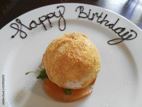 Birthday pudding