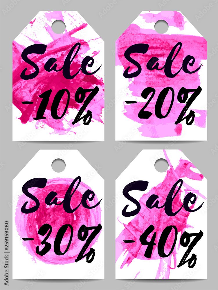 Bright sale tags collection