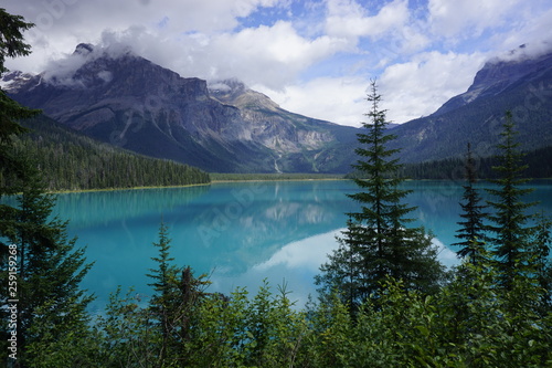 Lake in national park Yoho in Canada