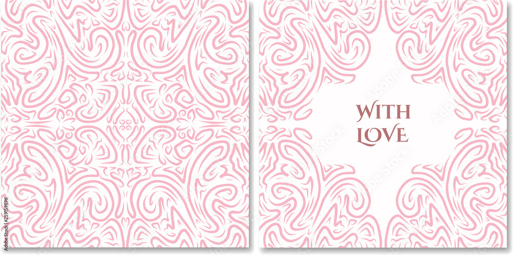 Romantic card design