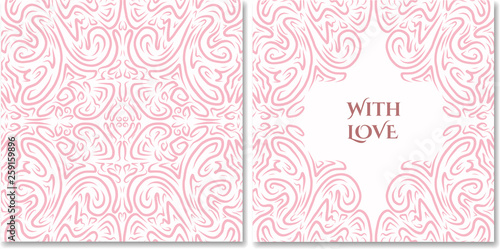 Obraz na płótnie Romantic card design w salonie