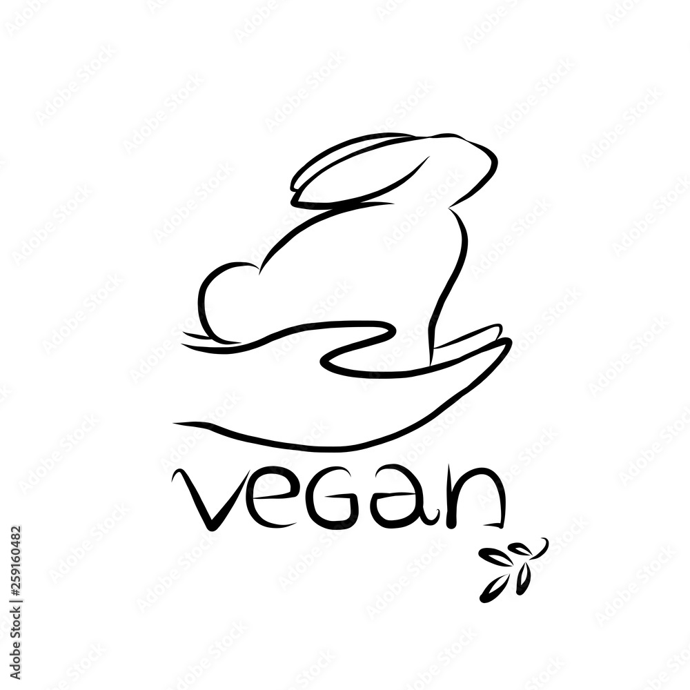 Vector vegan logo