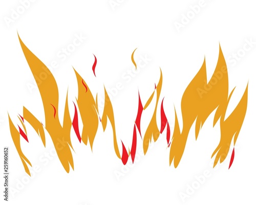 Fire flame Logo Template illustration