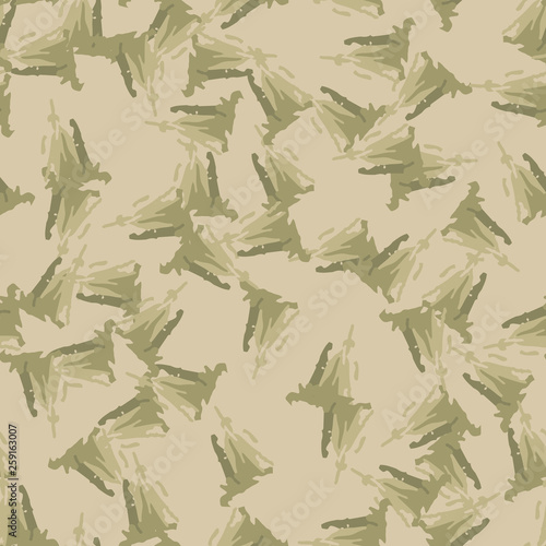 Field camouflage of various shades of green and beige colors