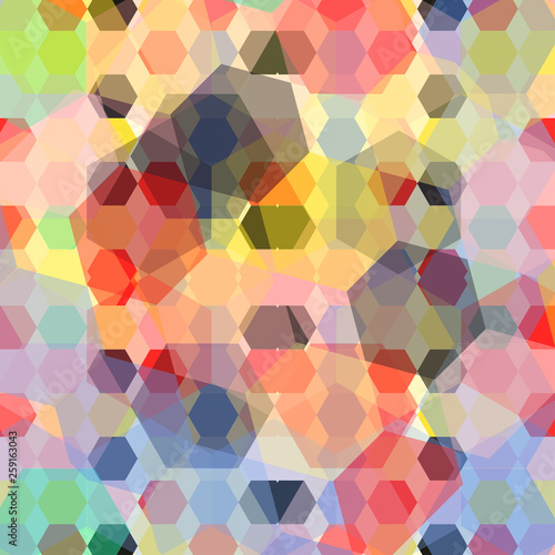 geometric abstract color pa...