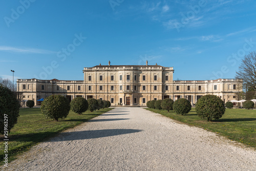 SANTA MARIA DI SALA, IT - March 30, 2019: View of Villa Farsetti in Santa Maria di Sala near Venice Italy