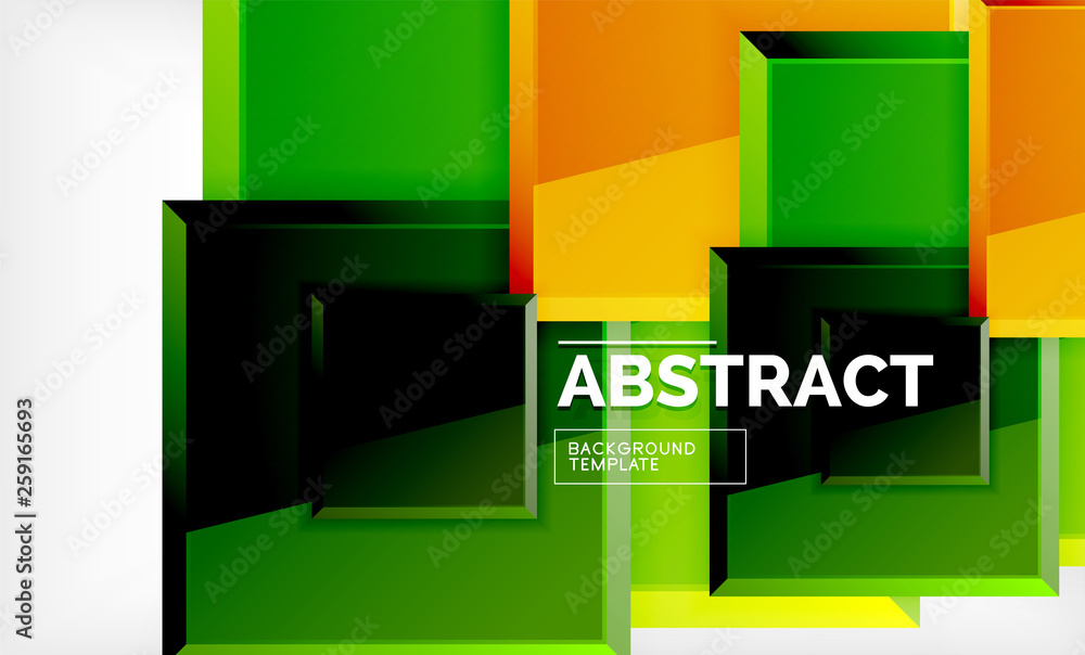 Square abstract background, glossy geometric design Square abstract background, glossy geometric design