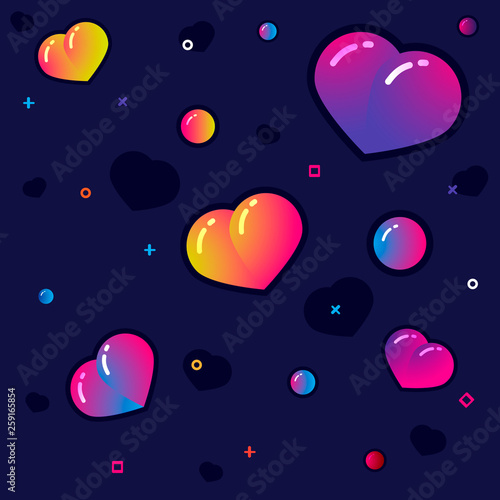 Abstract Background. Valentines Day. Vector Illustration