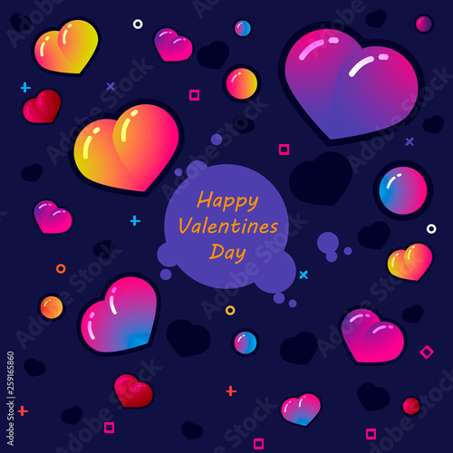 Abstract Background. Valentines Day. Vector Illustration