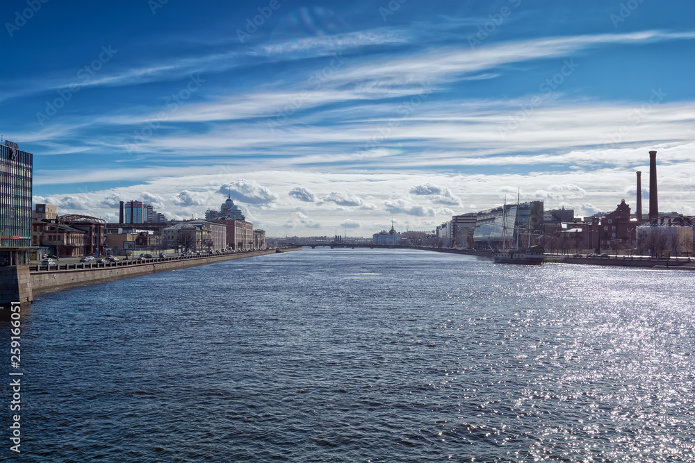 Fototapeta premium Saint-Petersburg and river Neva, Russia