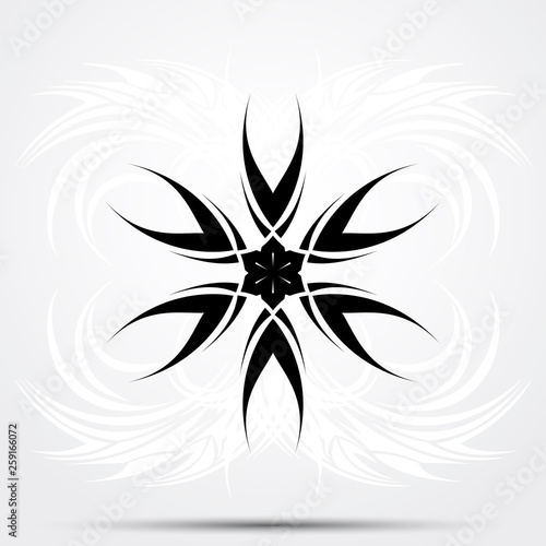Abstract tribal tattoo. Vector illustration