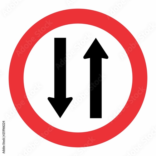 Two Way Traffic Sign Free Download Two Way Traffic Sign - GFXLoad