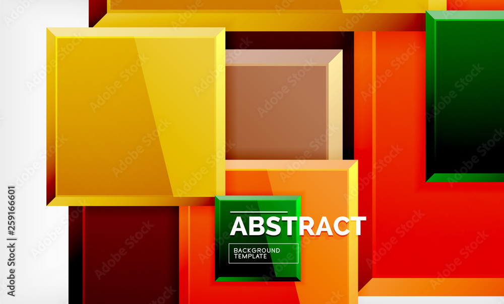 Geometric abstract background, modern square design Geometric abstract background, modern square design