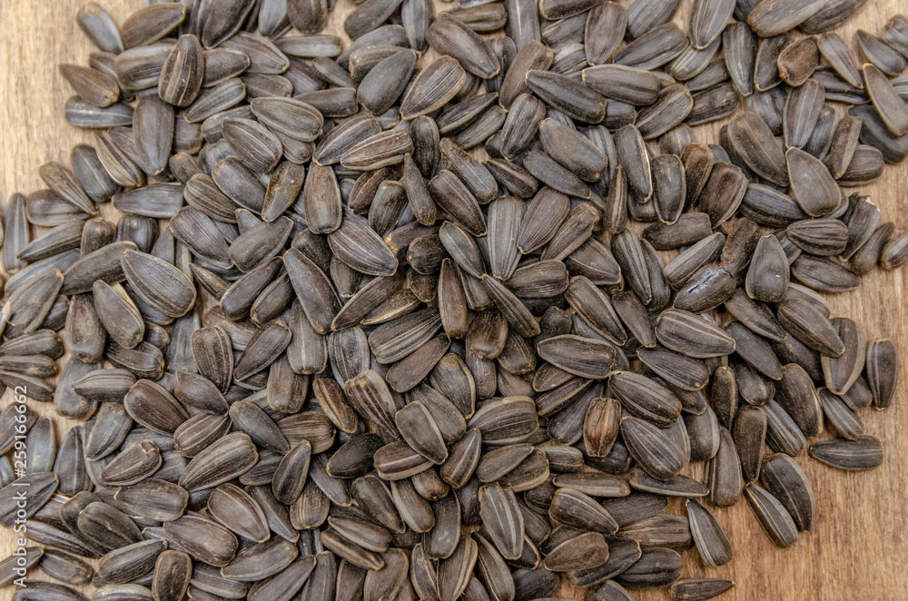 Black sunflower seeds. For texture or background Black sunflower seeds. For texture or background