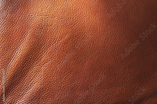 Genuine leather pattern, brown texture