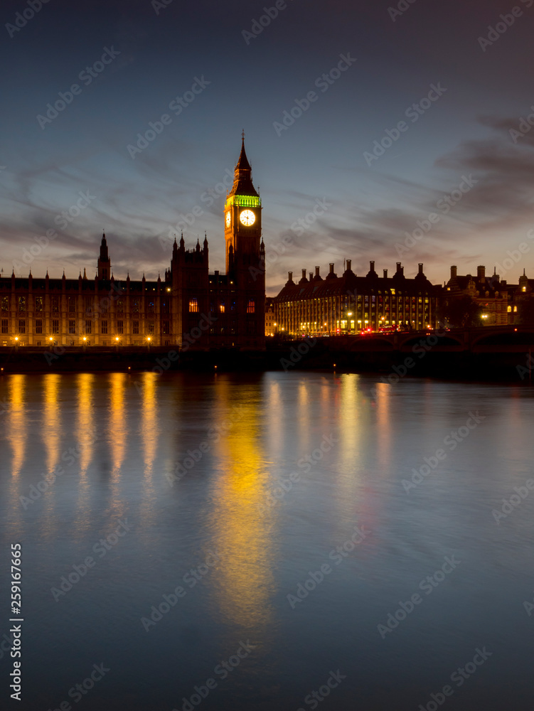 UK, england, London, Big Ben sunset