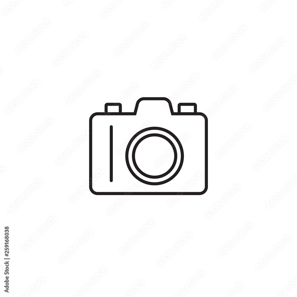 camera icon vector in trendy style isolated on white background camera icon vector in trendy style isolated on white background