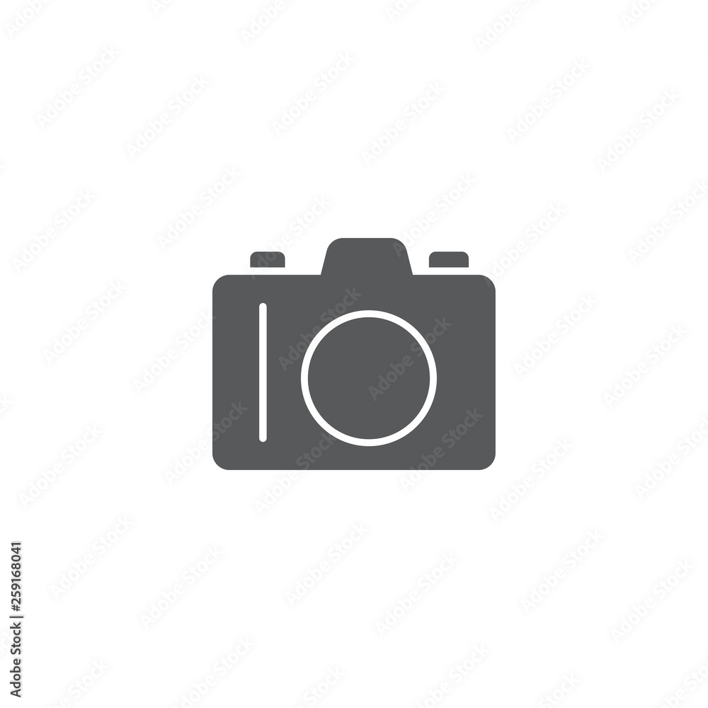 camera icon vector in trendy style isolated on white background camera icon vector in trendy style isolated on white background