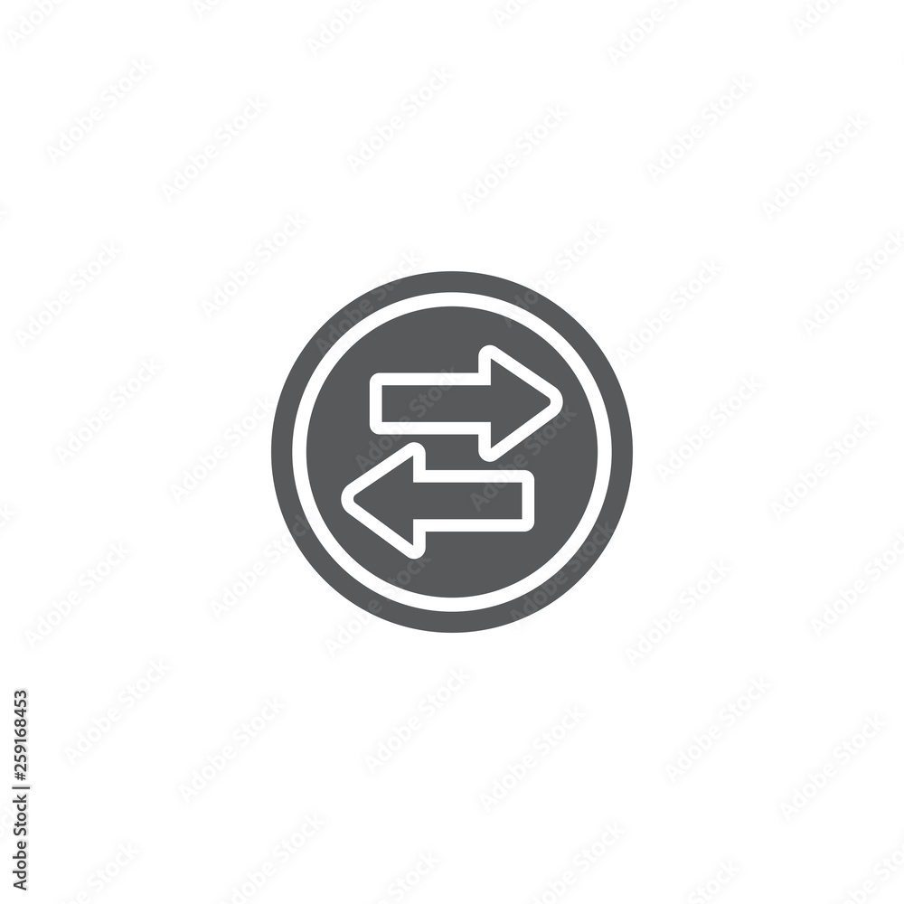 two arrows or transfer arrows. linear style sign for mobile concept and web design. Left right arrows simple line vector icon. Symbol, logo illustration. two arrows or transfer arrows. linear style sign for mobile concept and web design. Left right arrows simple line vector icon. Symbol, logo illustration.