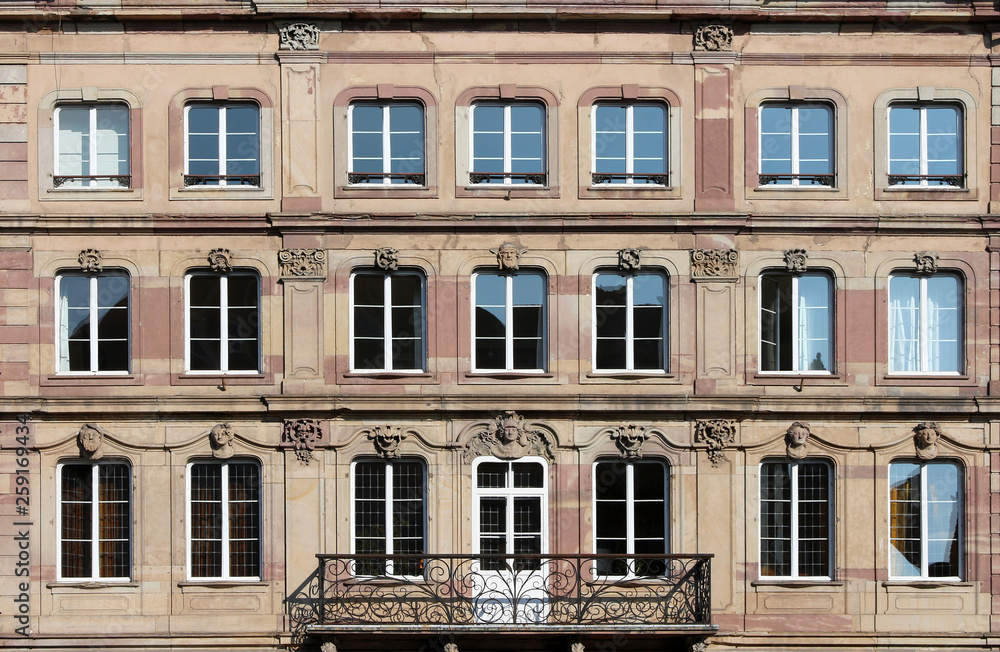 classical apartment building facade