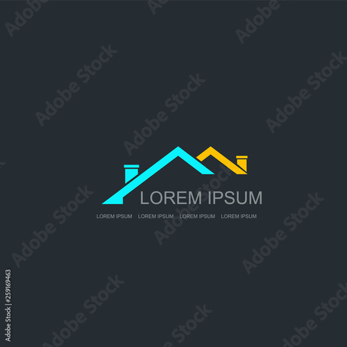 Real Estate vector logo design template. House abstract concept icon.