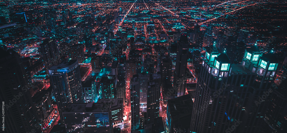 Obraz premium panoramę chicago
