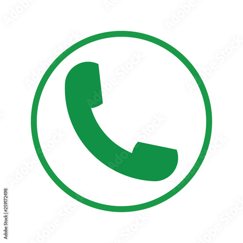 Support phone icon, whatsapp messenger icon. Round icon, support phone or whatsapp messenger. whatsapp messenger icon