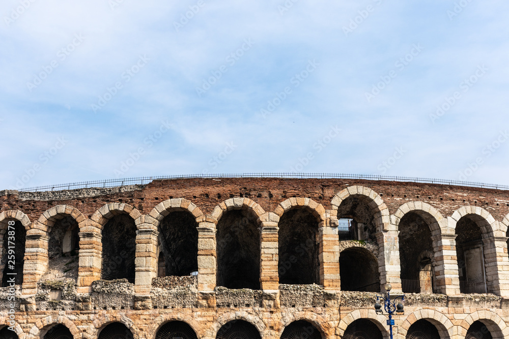 Ancient amphitheater Arena di Verona in Italy