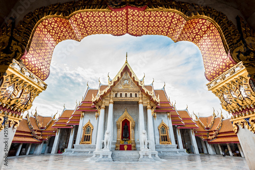 Unseen thailand, morning at Wat Benchamabophit Dusitvanaram, © warut