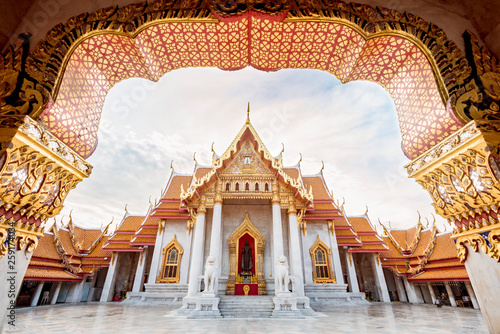 Unseen thailand, morning at Wat Benchamabophit Dusitvanaram, © warut