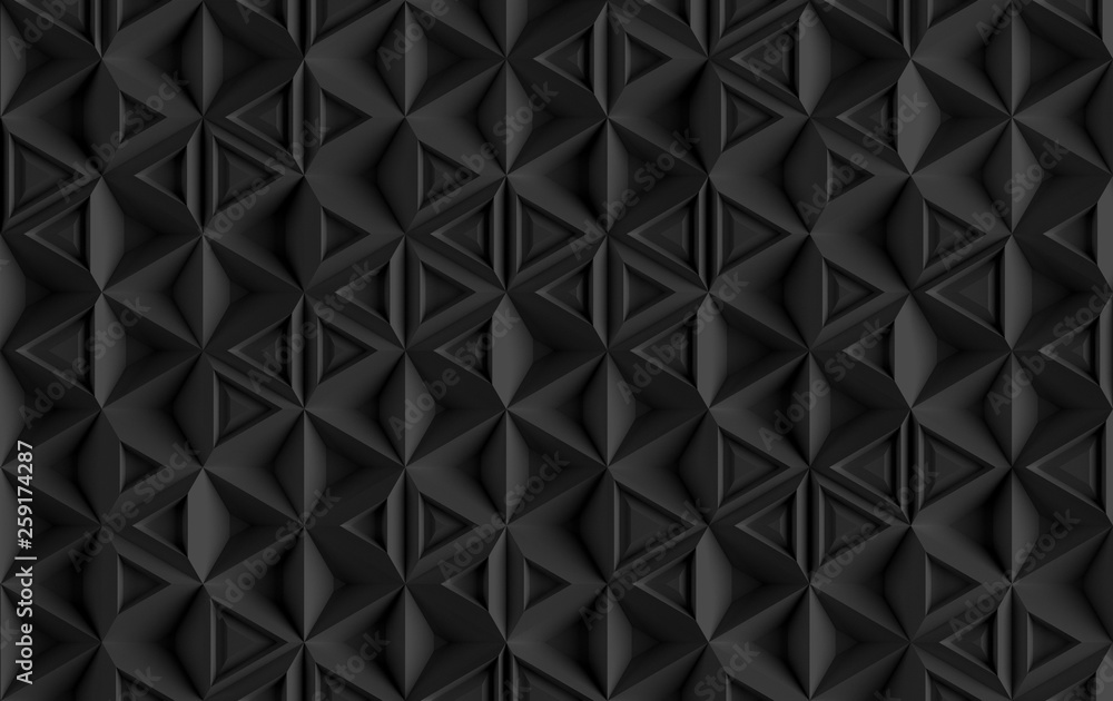 Parametric background based on triangular grid with different pattern of different volume 3D illustration Parametric background based on triangular grid with different pattern of different volume 3D illustration