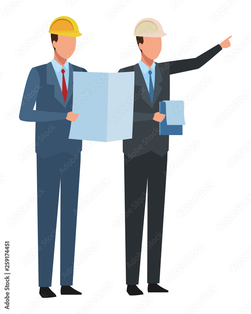 Construction teamwork avatar Construction teamwork avatar