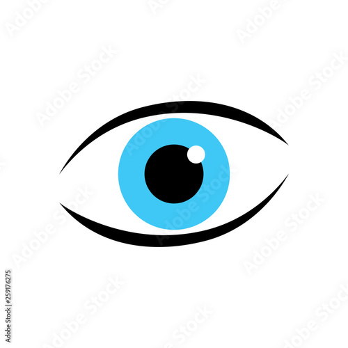Eye or eye ball logo. Eyeball or eye icon.