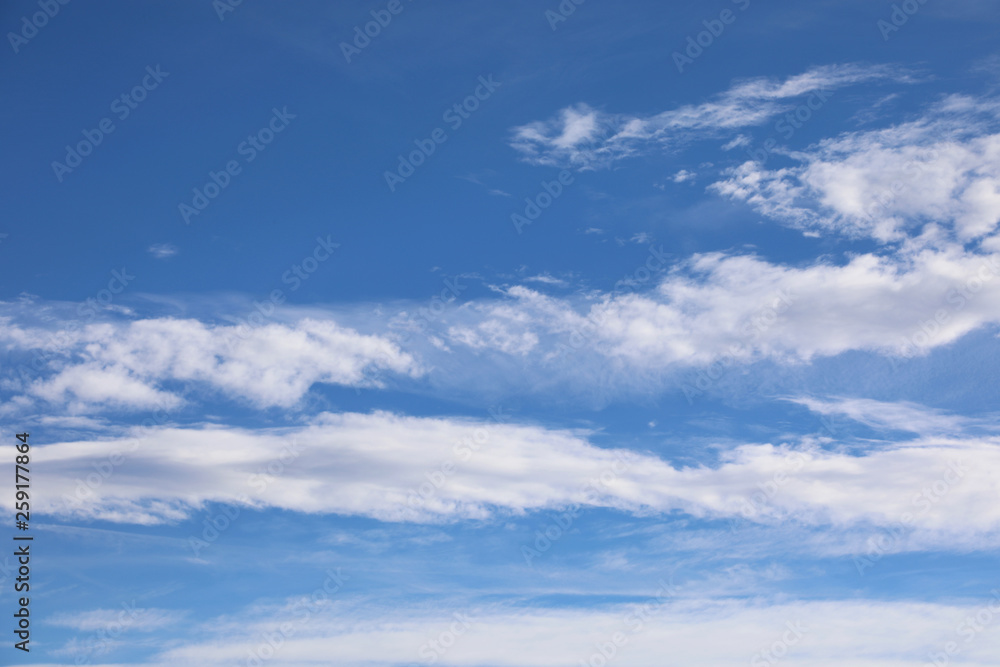 background of blue sky and more white clouds