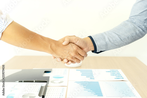 businessman hand shake with another business man