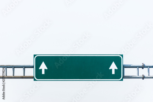 Blank Highway road sign