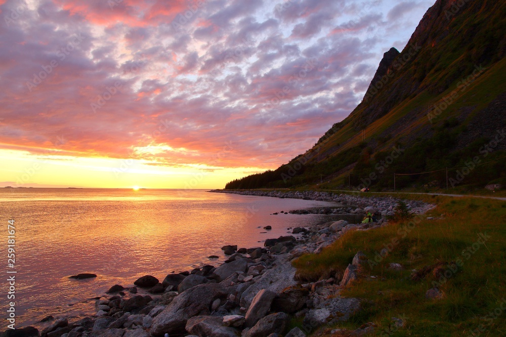 Norway sunset landscape