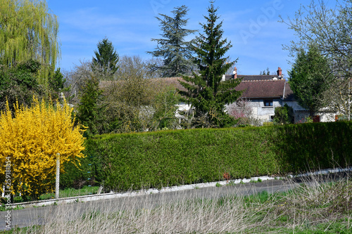 Fontenay Saint Pere; France - march 23 2017 : village center photo