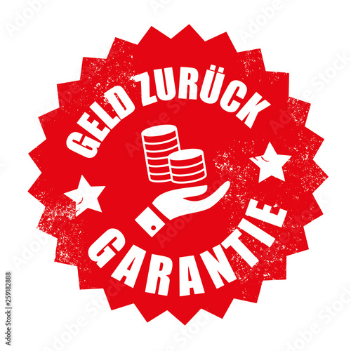 Stempel Geld zurück Garantie