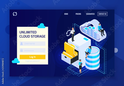 Unlimited Cloud Storage Website